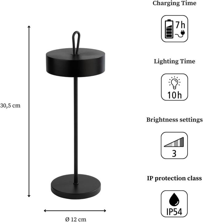 Image du produit APS Akku-Tischleuchte "CLEO" (200 lm)