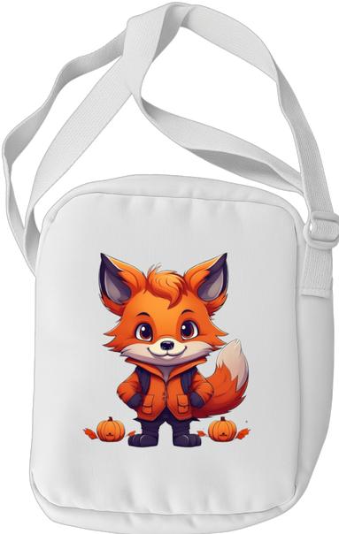 Produktbild Bügelbilder Schul & Freizeitsrucksack-Set Halloween Cute Comic Fox (15 l)