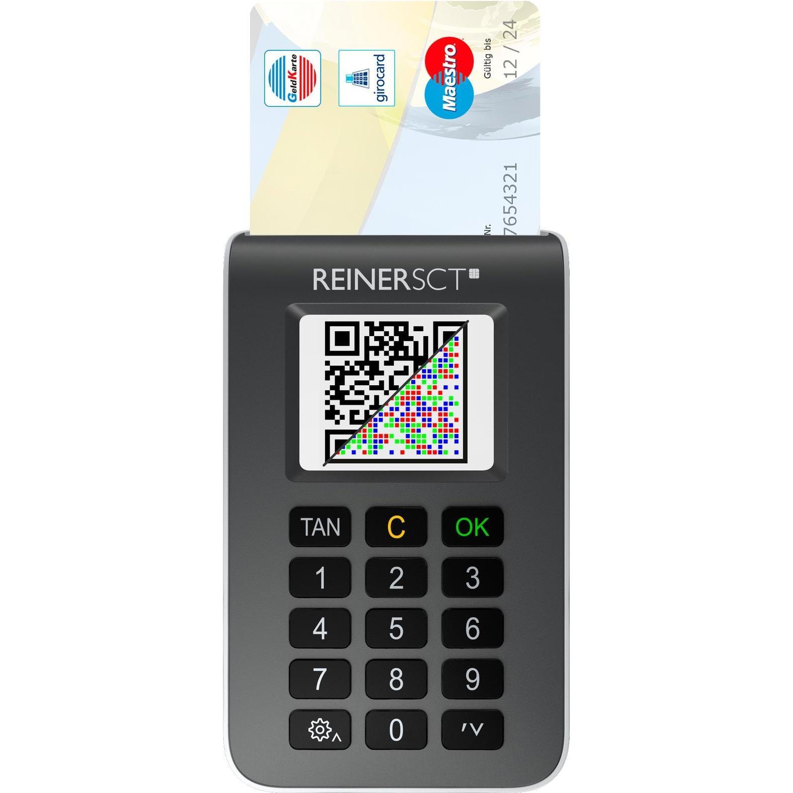 ReinerSCT tanJack photo QR, Speicherkartenlesegerät, Grau