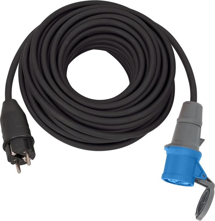 Brennenstuhl Industrial CEE extension cable 230V IP44 25m H07RN-F 3G2.5 CEE 230V/16A earthing contact plug and (25 m, CEE 16/5)
