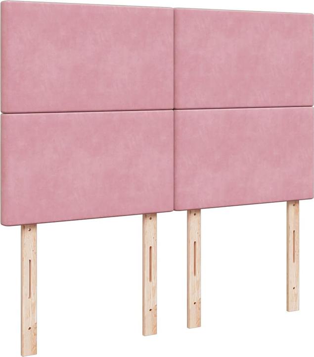 Actual product image vidaXL Bo x spring bed with mattress 160 x 200 cm velvet (160 x 200 cm)