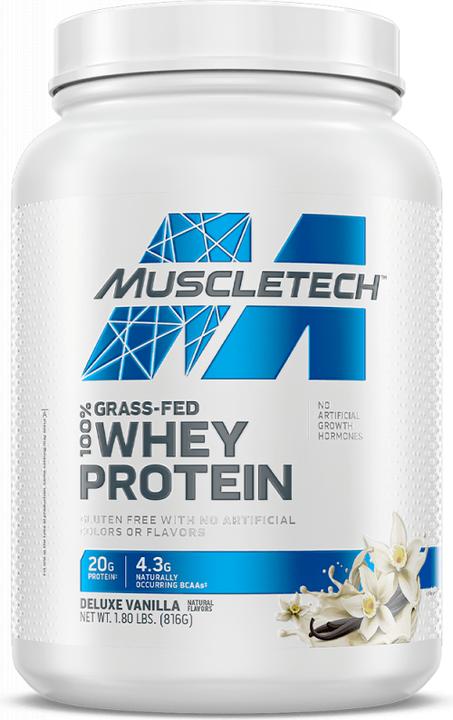 Produktbild Muscle Tech 100% Grass-Fed Whey Protein (1.8lbs) Deluxe Vanilla (816 g)