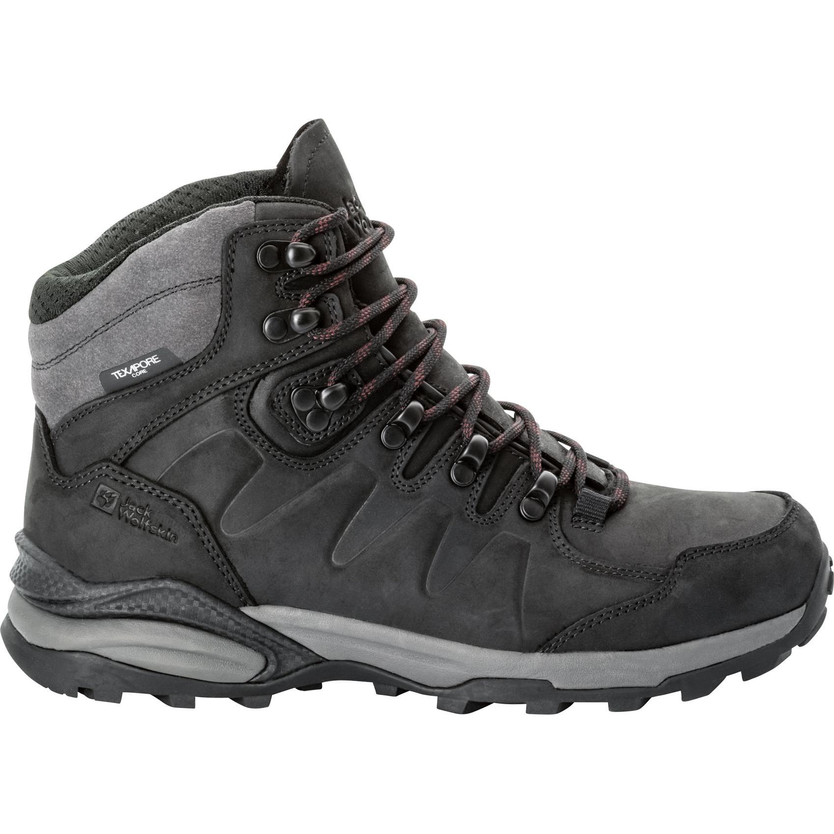 Jack Wolfskin, Damen, Wanderschuhe, Refugio Prime Texapore Mid W (42), Schwarz