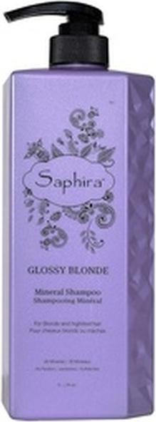 Saphira Glossy Blonde Shampoo for Natural, Bleached, and Color-Treated Blonde (Flüssiges Shampoo)