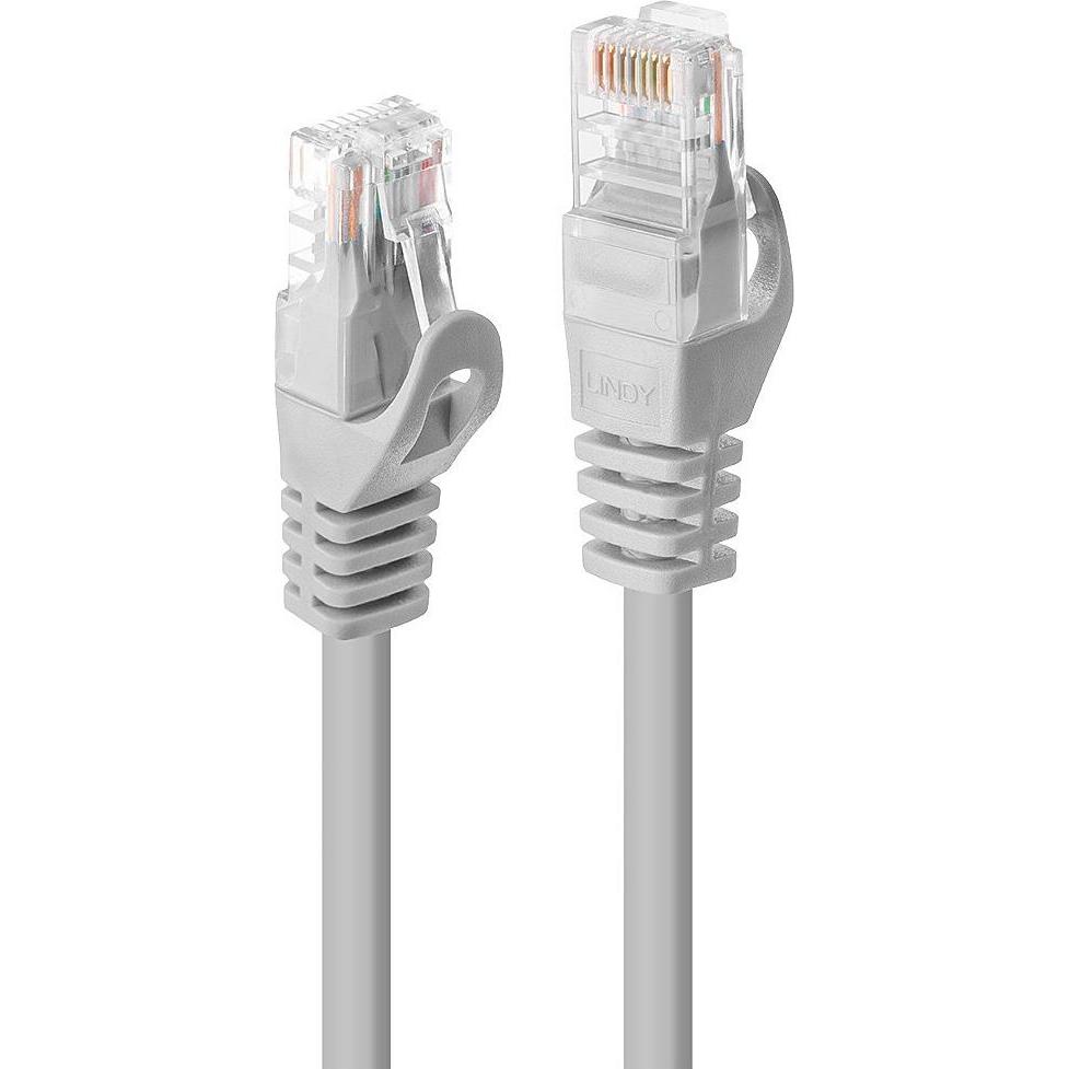 Lindy 90m Cat.5e U/UTP Patchkabel grau Farbcode EIA/TIA 568B (U/UTP, CAT5e, 90 m), Netzwerkkabel