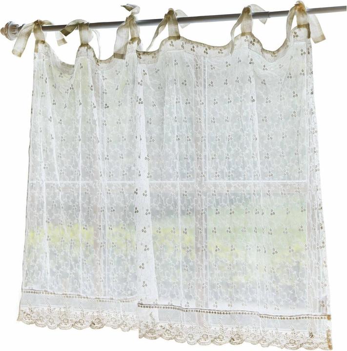 Produktbild Loberon Scheibengardine Auradé weiss (85 x 140 cm)