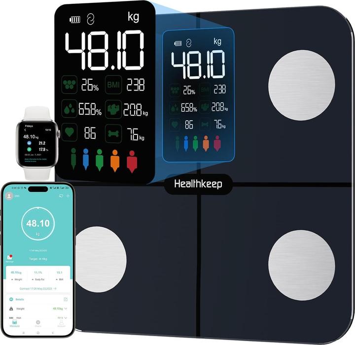 Actual product image Healthkeep Körperfettwaage (180 kg)