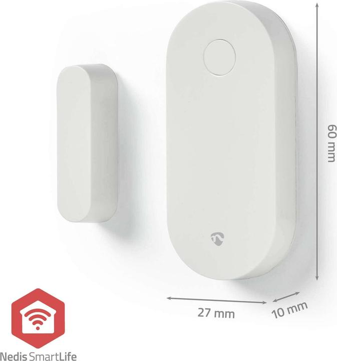 Produktbild Nedis SmartLife - Zigbee Smart-Tür/Fenster-Sensor - Zigbee-Gateway - Batteriebetrieben - Integ