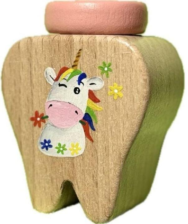 Produktbild Spielba Milchzahndose Einhorn Handbemalt in der Schweiz