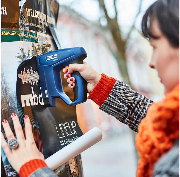 Actual product image Rapid BTX10 battery tacker