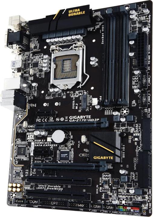 Produktbild Gigabyte Ga-Z170-Hd3p, Atx, Lga1151 (LGA 1151, Intel Z170 Express, ATX)