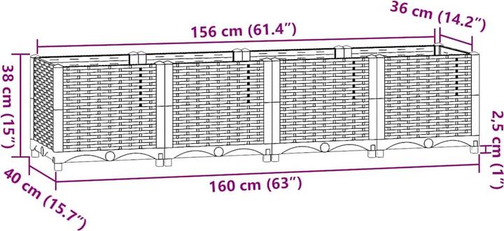 Produktbild vidaXL Hochbeet
