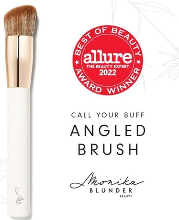 Actual product image Monika Blunder Beauty Call Your Buff Angled Brush Custom Sculpted Synthetic (Foundation)