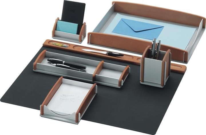 Produktbild Rumold Schreibtisch-Set Buche/Aluminium VE=6 Stück