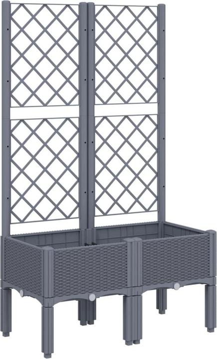 Image du produit VidaXL Pflanzkübel mit Rankgitter PP