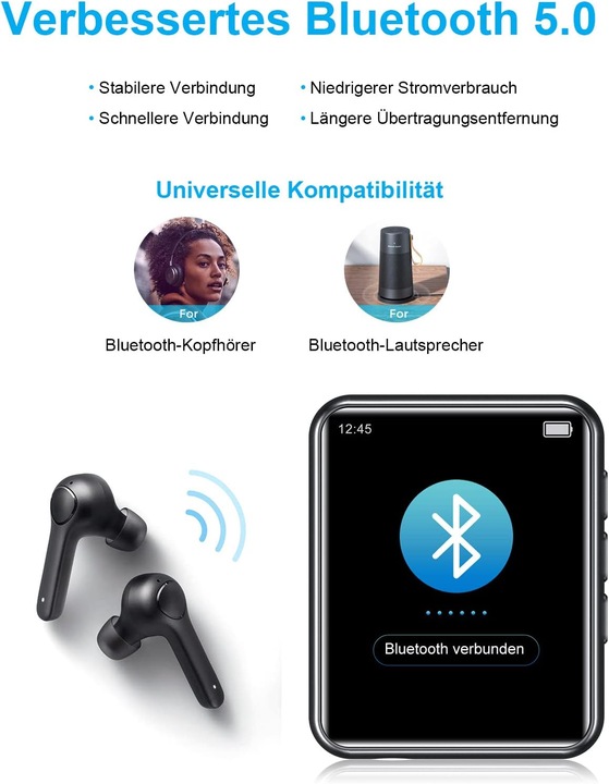 Actual product image Joliker Full touchscreen Bluetooth 5.0 MP3 (64 GB)