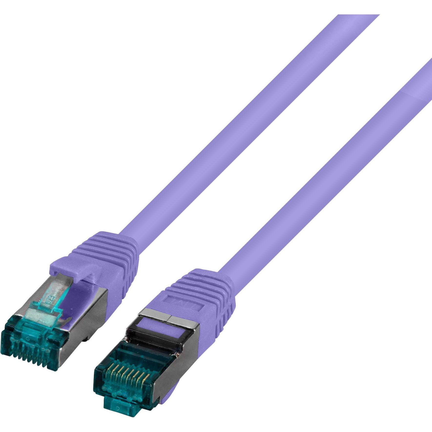 EFB Elektronik RJ45 Patchkabel S/FTP, Cat.6A, LSZH, 1,5m, violett Das geschirmte Cat.6A RJ45 Patchkabel gewährleist (S/F...