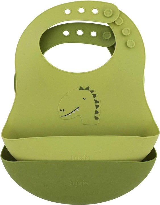Image du produit Trixie Baby Bavoirs en silicone 2-pack Dino (4 mois)