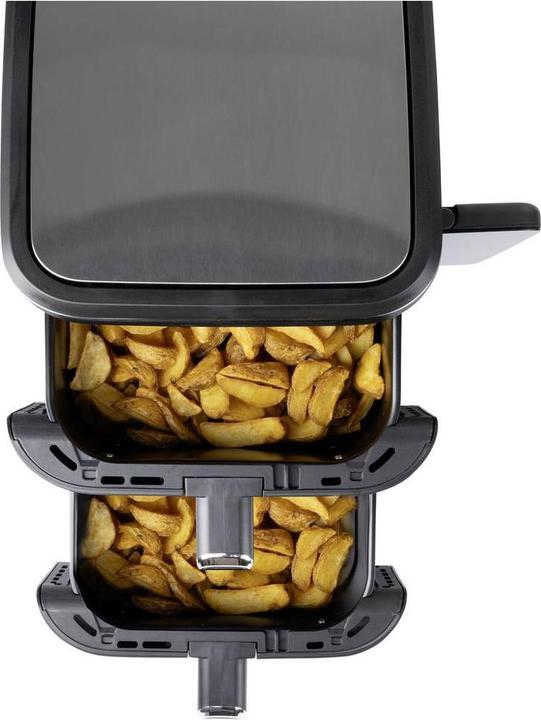 Actual product image Gourmetmaxx 15305 Heissluft-Fritteuse 10 l 2800 W 2 getrennte Temperaturregler, A