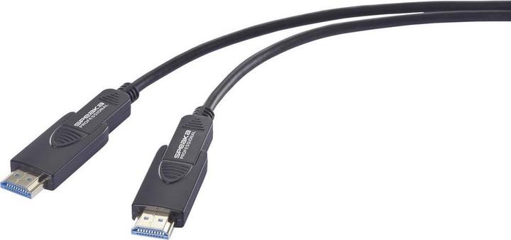 Produktbild SpeaKa Professional Glasfaser / HDMI Anschlusskabel HDMI-A Stecker, HDMI-Micro-D (20 m)