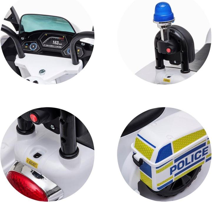 Image du produit Chipolino Moto électrique enfants Police (7.20 V)
