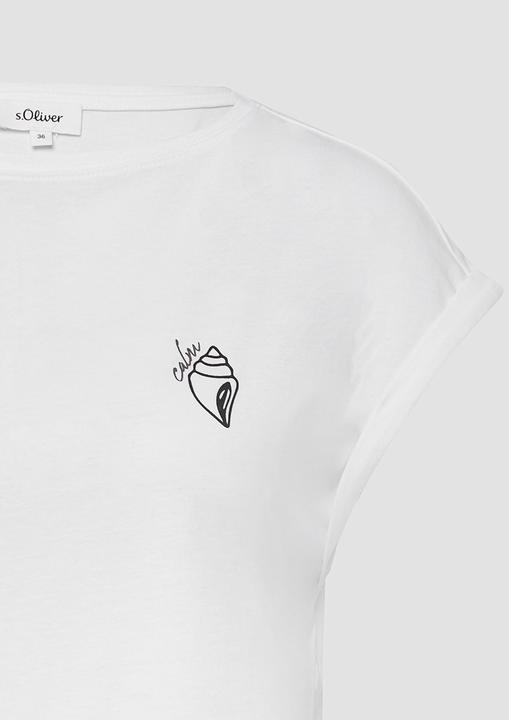 Produktbild S.Oliver T-Shirt Relaxed-Fit-Shirt mit Print und überschnittenen Schultern (44)