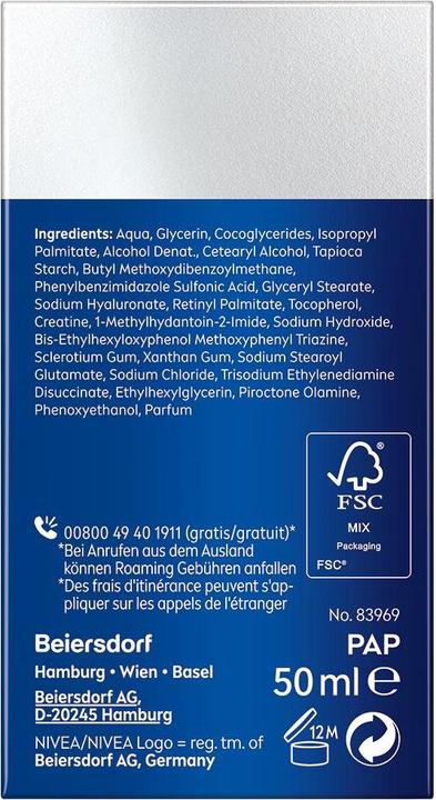 Image du produit NIVEA MEN Anti-Age Hyaluron (50 ml, Crème 24h, SPF 15)