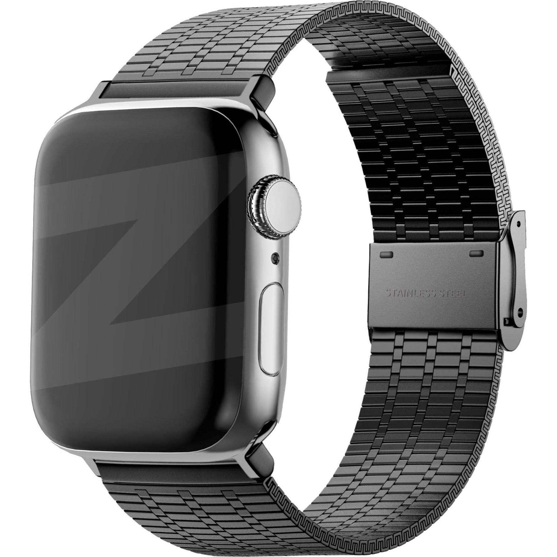 Bandz Armband (Edelstahl, Apple Watch), Uhrenarmband, Schwarz
