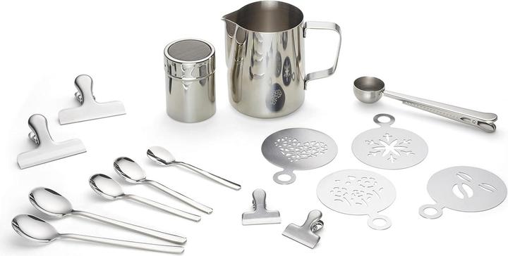 Echtwerk Kaffeezubehör-Set mit Milchkännchen & Löffeln (23-tlg)