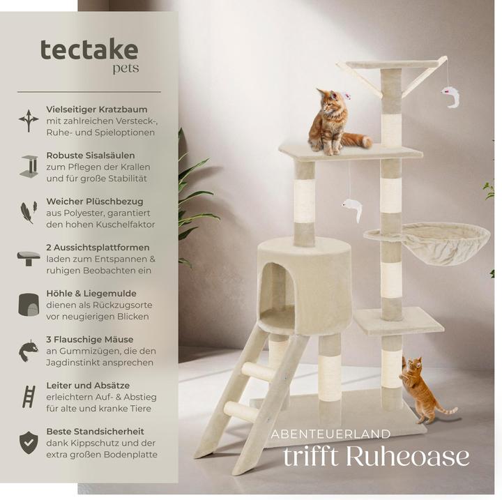 Actual product image tectake Dominik (144 cm, Beige)