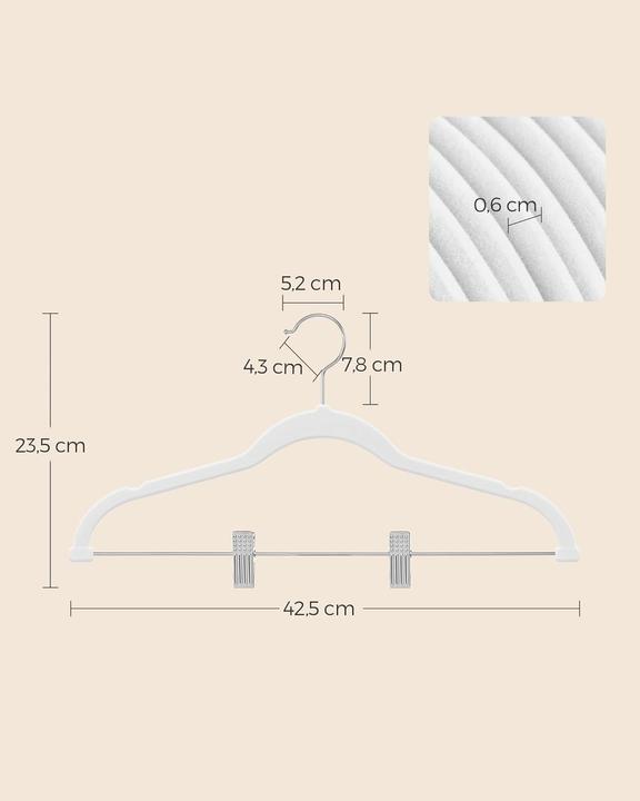Actual product image Songmics Trouser hanger set (10 x)