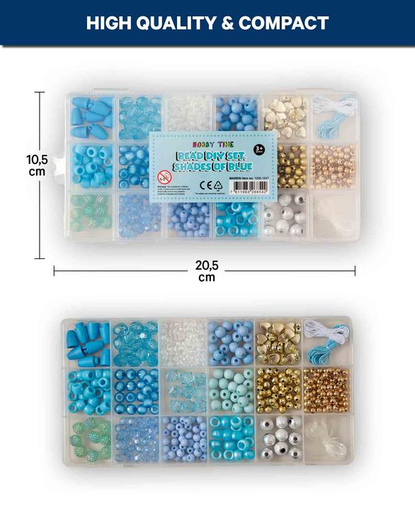 Immagine prodotto I Am Creative Perlen DIY Set Blautöne