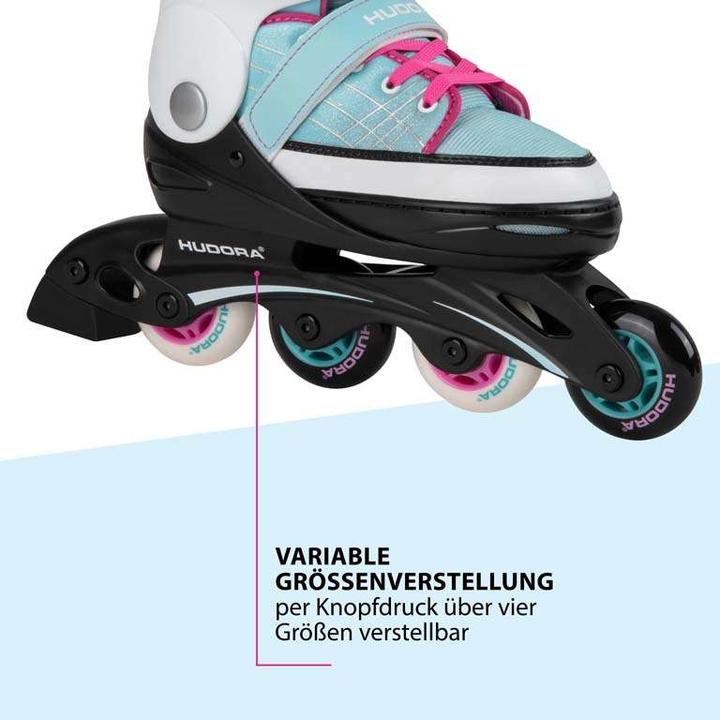 Actual product image Hudora HDO Inline Skates Basic, mint size 30-33 37342 (30, 31, 32, 33)