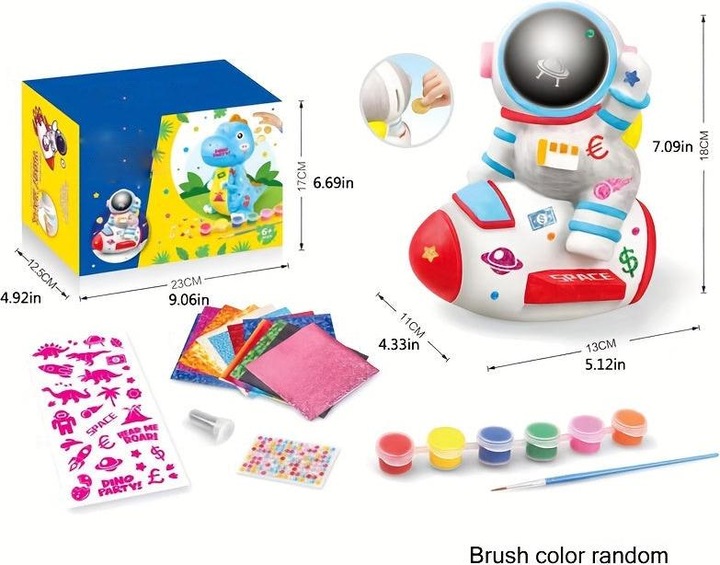 Immagine prodotto Activity Board Giocattoli di pittura fai da te fatti a mano, salvadanai da colorare, kit artistici, educativi e