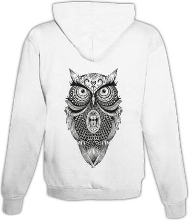 Immagine prodotto Schwesternuhr Felpa con cappuccio Mandala Owl Unisex (XXL)