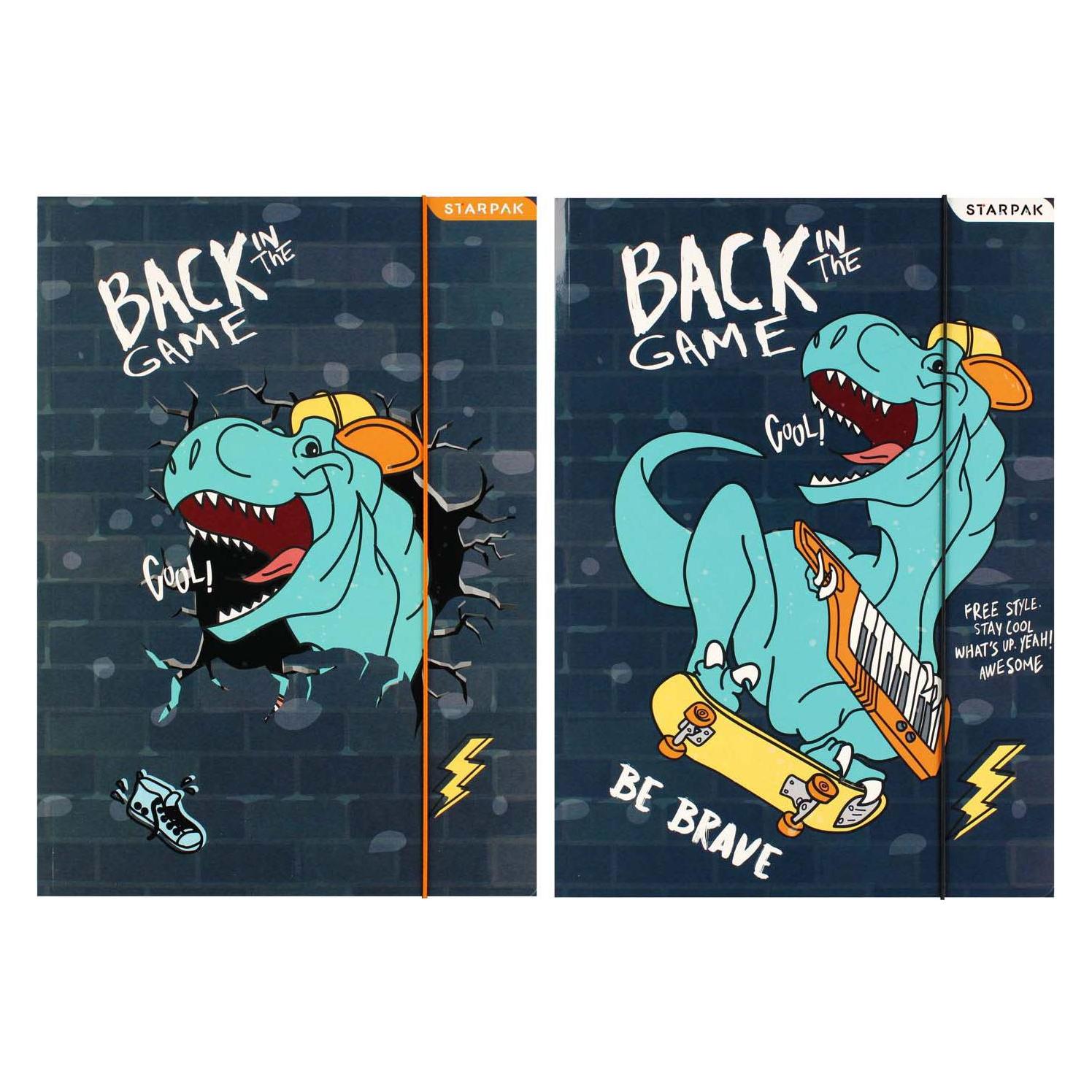 Starpak, Map, A4 Skate Dino Map Met Elastiek (A4, 1 x)