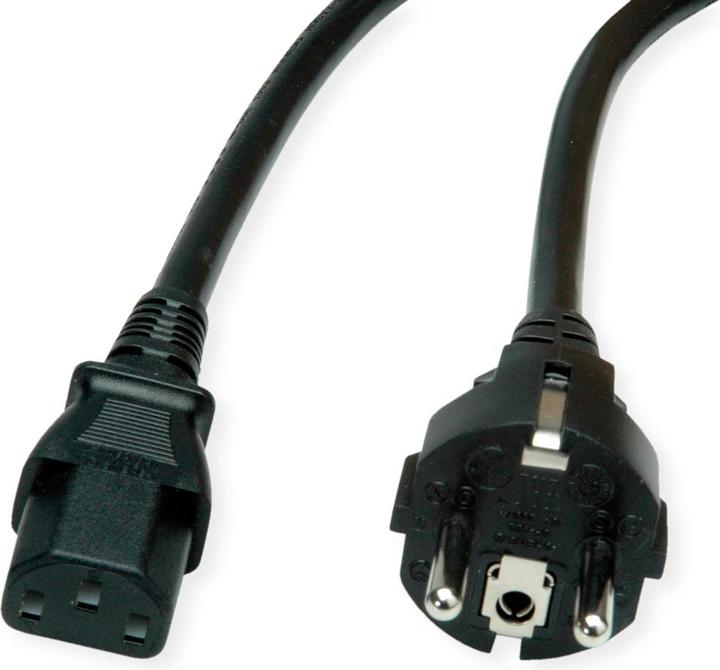 Produktbild Roline Netzkabel CEE7/7 gerade+ IEC-C13 gerade 1.8m (1.80 m)
