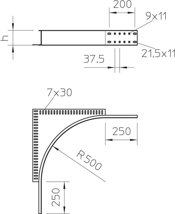 Image du produit OBO Bettermann OBO WEAS 110 Panneau d'angle 110