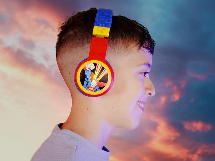 Produktbild Emoji Superman - Junior Bluetooth Kinderkopfhörer - LED Lights