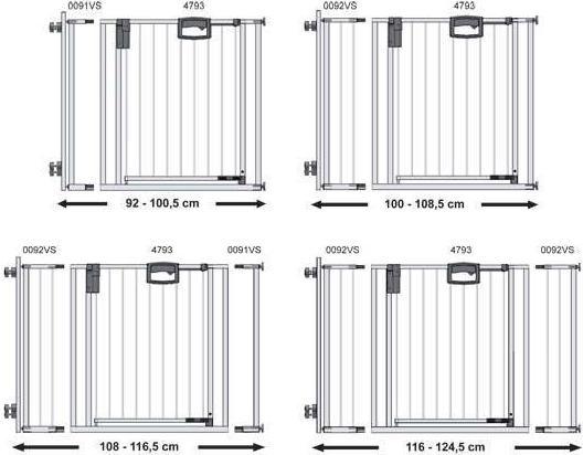 Immagine prodotto Geuther Griglia per scale Easylock (84.50 cm)
