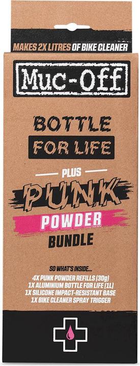 Image du produit Muc-Off Punk Powder + Bottle (500 ml, Nettoyant pour vélo, Ensemble de soins)