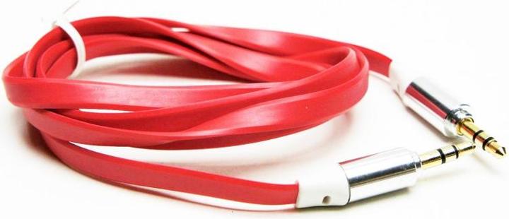 Produktbild Hermex AUX-Kabel 3.5mm Audio für iPod iPhone Rot (1 m, 3.5mm Klinke (AUX))