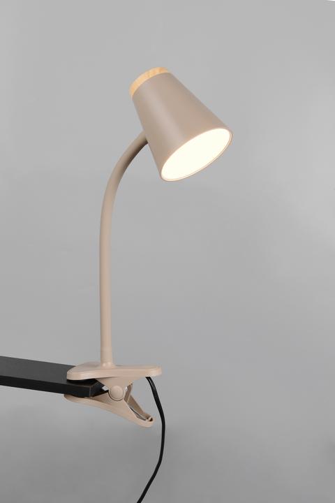 Image du produit Reality LED-Klemmleuchte PONGO, R25831143, 4,5W, 500lm, 3000K, beige (500 lm)