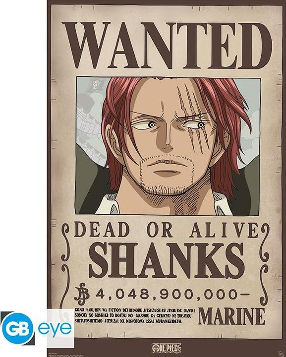 Actual product image One Piece Maxi Poster - Shanks (Wano) (60 x 90 cm)