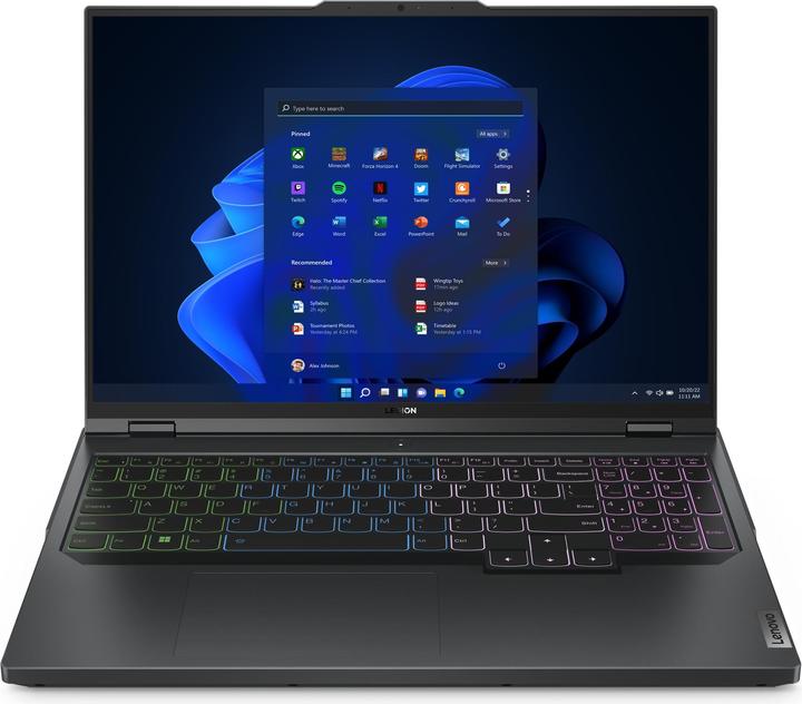 Produktbild Lenovo Legion Pro 5 16IRX8 (82WK00KDMH) - Gaming Laptop - 16 inch - 240 Hz (16", Intel Core i9-13900HX, 32 GB, 1000 GB, Eng. Int.)