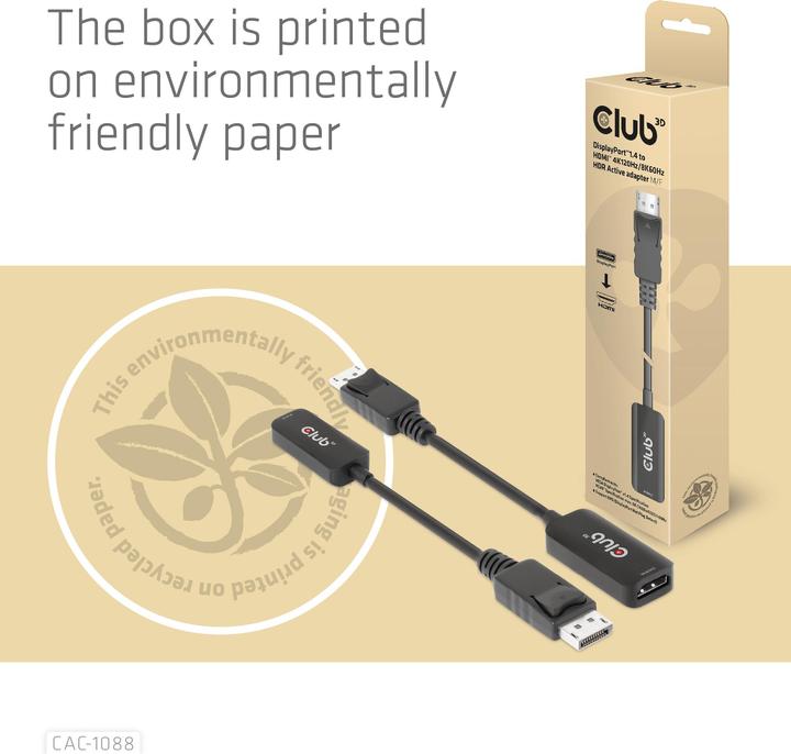 Produktbild Club 3D DisplayPort zu (HDMI, 4.90 cm)