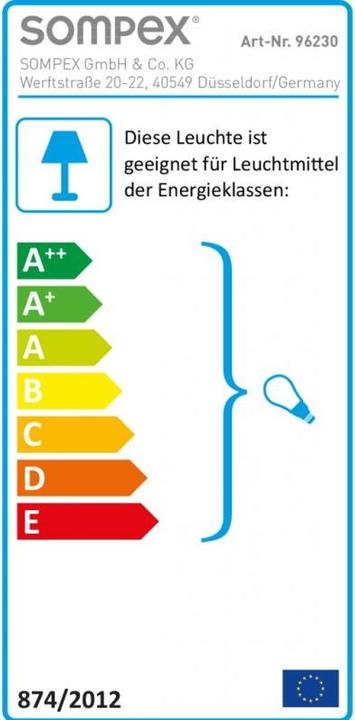 Energie-Label Villeroy & Boch Oslo (E14)