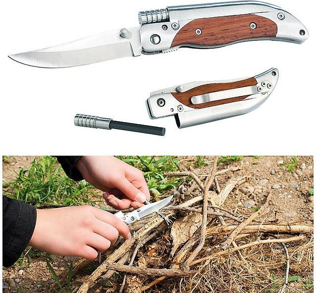 Actual product image Semptec Pocket knife with magnesium firestick (7.90 cm)