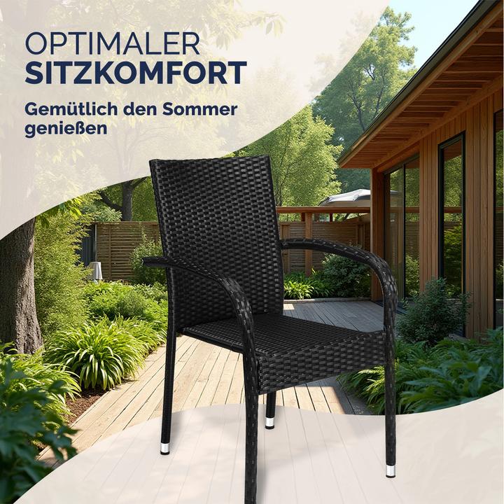 Produktbild Casaria Polyrattan Gartenstühle