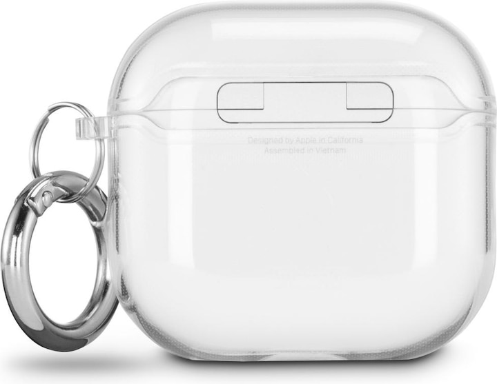 Hama Housse de protection "Always Clear" pour coque de chargement Apple AirPods 4 ANC, transparente (Manchon pour casque d'écoute)
